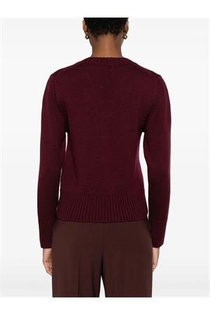 Burgundy merino wool jumper ALPHA STUDIO | AD4120A2009